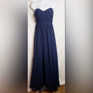 Alfred Angelo 7361L Draped Long Bridesmaid Dress